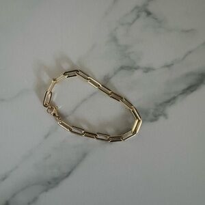 HRH COLLECTION Iconic Chain Paperclip Gold Bracelet